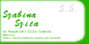 szabina szita business card